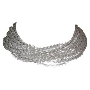 Rock Crystal Beaded Torsade Necklace Alberto Juan